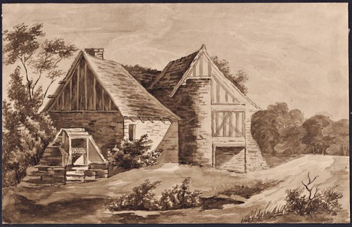 Bauernhof farm yard - , aquarell