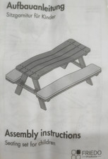 Kinder Sitzbank mit Tisch