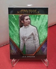 Topps Star Wars Masterwork 2024 Leia Organa /99 Green #80