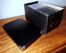 33 DVD/CD/Blu Ray Leerhüllen, davon 25 Slim in schwarzer Ikea Kassett Box