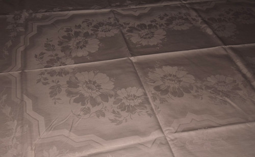 Alte leinen damast tischdecke - damast,