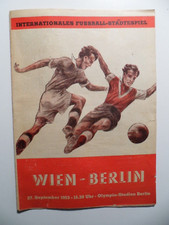 Berlin-Wien 1953 Programmheft