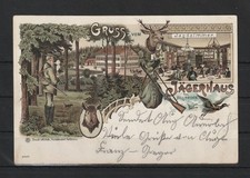 AK Gruss vom Jägerhaus bei Heilbronn, Jagdzimmer, 1902 #1092793