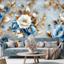 Fototapete Blumen 3D Effekt