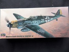 " MESSERSCHMITT BF 109 G-14 " HASEGAWA 51318 in 1:72 UNGEBAUT/ 1x FEHLTEIL