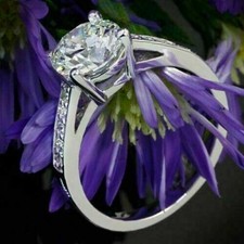 Massiver 14 K Weißgold 2,35