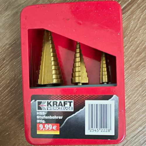 Stufenbohrer set tlg - 3-tlg., (3