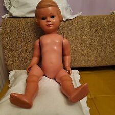 alte zelluloidpuppe von storch,64 cm,blond,blaue augen