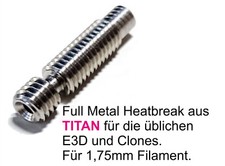 3 Stück TITAN Heatbreak