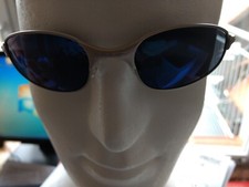 2003 Oakley A Wire - Silber / Blau Ungetragen, wie neu Silver Ice Iridium as new