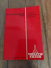 Orig. Verkaufshandbiuch Deutz Fahr Landtechnik 1975 Mähdrescher Ladewagen usw