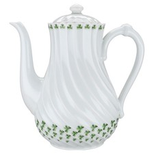 Kaffeekanne Haviland Limoges Torse Trefle Vert Kleeblatt