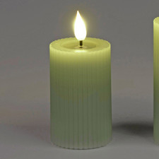 LED Kerze STREIFEN H. 8cm D