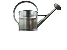 Zinkgießkanne Gießkanne Zink 10 Ltr. verzinkt, Metallgießkanne Deko-Kanne Garten