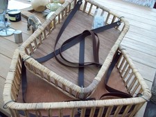 Bambus Korb 2 Körbe Boho Neu richtig schön