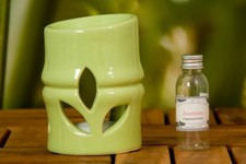 Duftlampe bambus inkl 30ml - duftlampe,