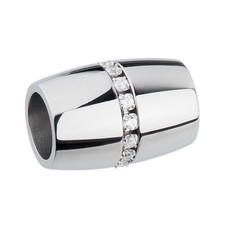 Ernstes Design Edvita Anhänger AN537WH Zirkonia Edelstahl Wechselhülse