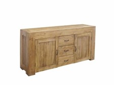 Sideboard Highboard Anrichte Teak unbehandelt mediterraner Stil B: 179cm (10247)