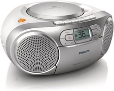 Philips AZ127/12 CD-Soundmachine, CD-Player Tragbar (CD, Kassettendeck) Silber