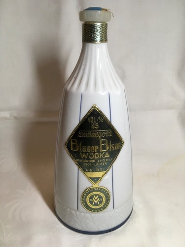 Ddr flasche blauer bison ohne - flasche,