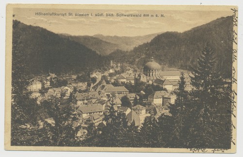 Blasien gesamtansicht - ak, st.blasien