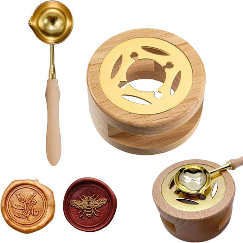 Wachssiegel set mit wärmer - set,