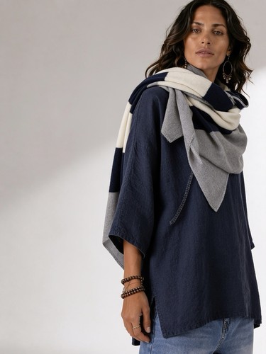 Schal zwillingsherz navy - zwillingsherz,