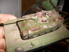 1/72 WWII Panther F  sovjet captured rar & DIorama  gebaut,bemalt,built,finished