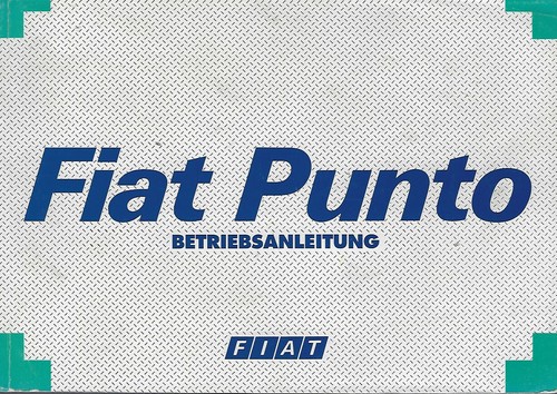 Fiat punto betriebsanleitung - 1,