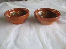 2 Handgefertigte kleine Schale aus Ton mit Muster