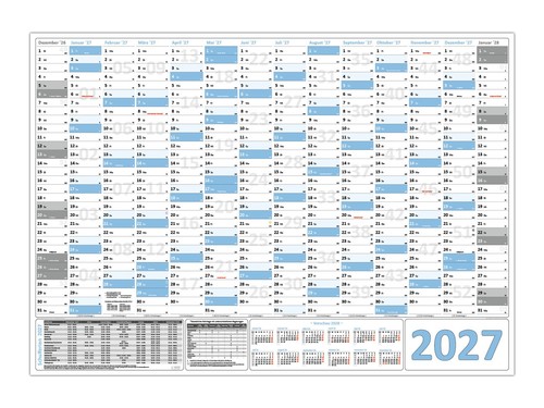 Xxl wandkalender din - wandkalender, 2027