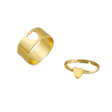 Hohle passende Ringe Set