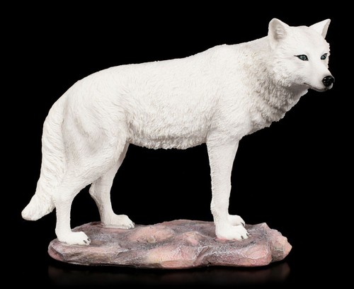 Wolf figur white - -,