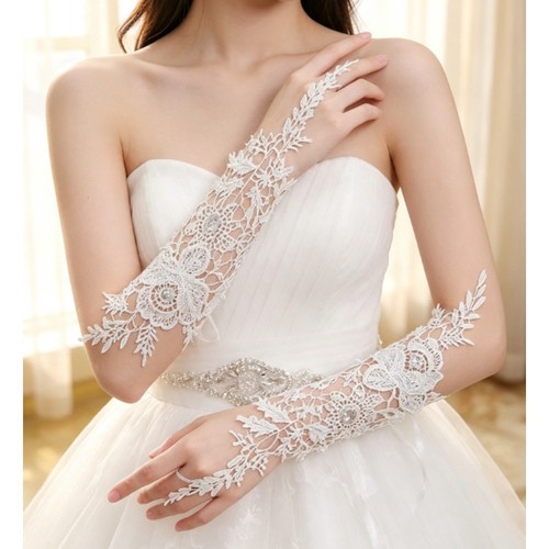 Weiße brauthandschuhe - weiße,