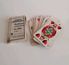 DDR Skat Spiel Skatkarte Hallisches Bild Nr200 VEB Altenburger Spielkartenfabrik