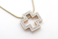 CHRIST Halskette 585 GOLD 14 Karat Gelbgold Collier Diamanten diamonds G2498/25