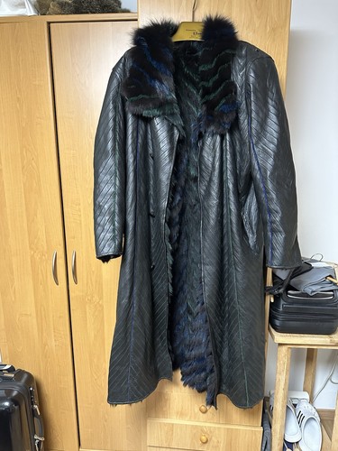 Leder wendemantel mit fell - leder-wendemantel,