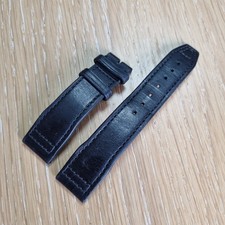 IWC Lederarmband 20 mm Schwarz