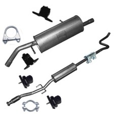 Komplett Auspuff+Anbausatz