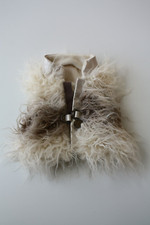 Hundemantel INAMORADA ital Edelmarke handgemacht Tibetlamm Chihuahua L: 16-22cm