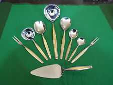 WMF Modell Palma / Capri mit Goldapplikation 9-teiliges Vorlegerset Cromargan