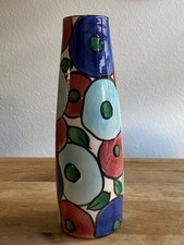 Seltene Keramik Vase SCHRAMBERG MAJOLIKA Handgemalt Dec. STRASBOURG 66“.