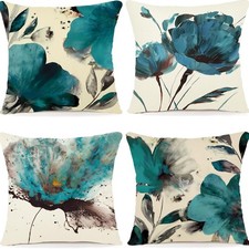 ZWJD Blumen Kissenbezug 45x45