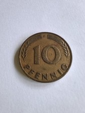10 PFENNIG Münze 1950 D 75