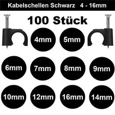 ✅Nagelschellen Schwarz 100