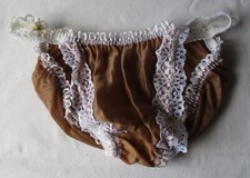 DDR Dessous Slip braun weiß