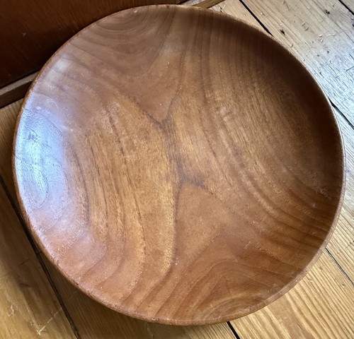Runde dekorative holzschüssel - runde,