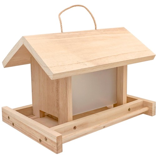 Vogelfutterhaus holz große - vogelfutterhaus,