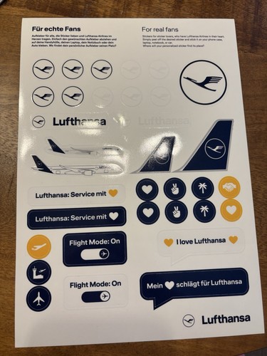Lufthansa aufkleber sticker - lufthansa,