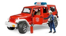 Bruder Spielzeug 02528 Jeep Wrangler Feuerwehrfahrzeug Feuerwehrauto Jeep Neu